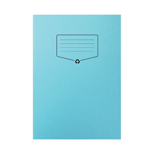 SILVINE RECYCLED EXERCISE BOOK 7MM SQUARE 64 PAGES A4 BLUE (
