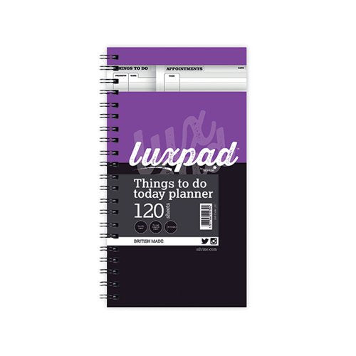 SILVINE LUXPAD WIREBOUND THINGS TO DO PAD 120 PAGES 280X150M
