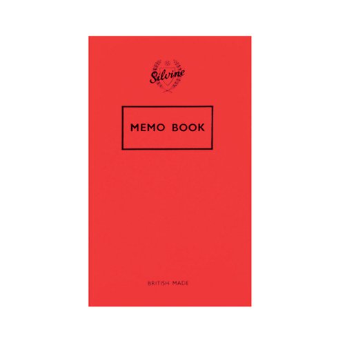 SILVINE FEINT RULED MEMO BOOK 72 PAGES 159X95MM (24 PACK) 04