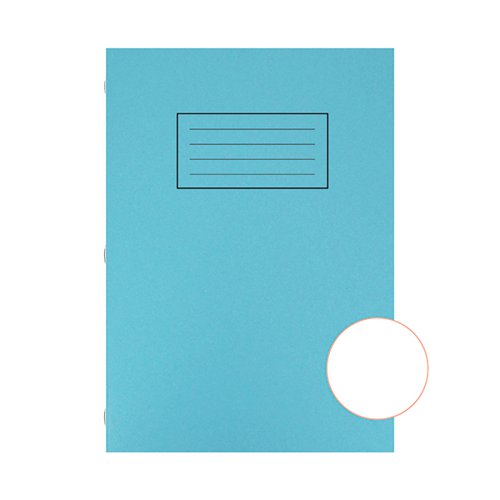 SILVINE EXERCISE BOOK A4 PLAIN BLUE (PACK OF 10) EX114