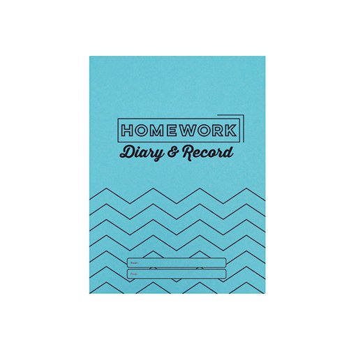 SILVINE HOMEWORK DIARY RECORD A5 BLUE (PACK OF 20) EX204