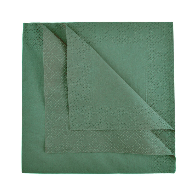 GREEN NAPKINS 2PLY (40cm) x 2000