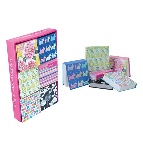 JUST STATIONERY 180 SHEET NOTEPAD BLOCK (PACK OF 12) 6066