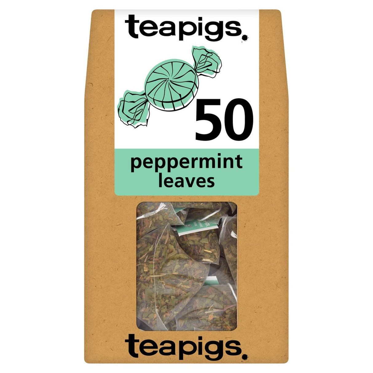 TEAPIGS PEPPERMINT TEA BAGS (50 tea bags)