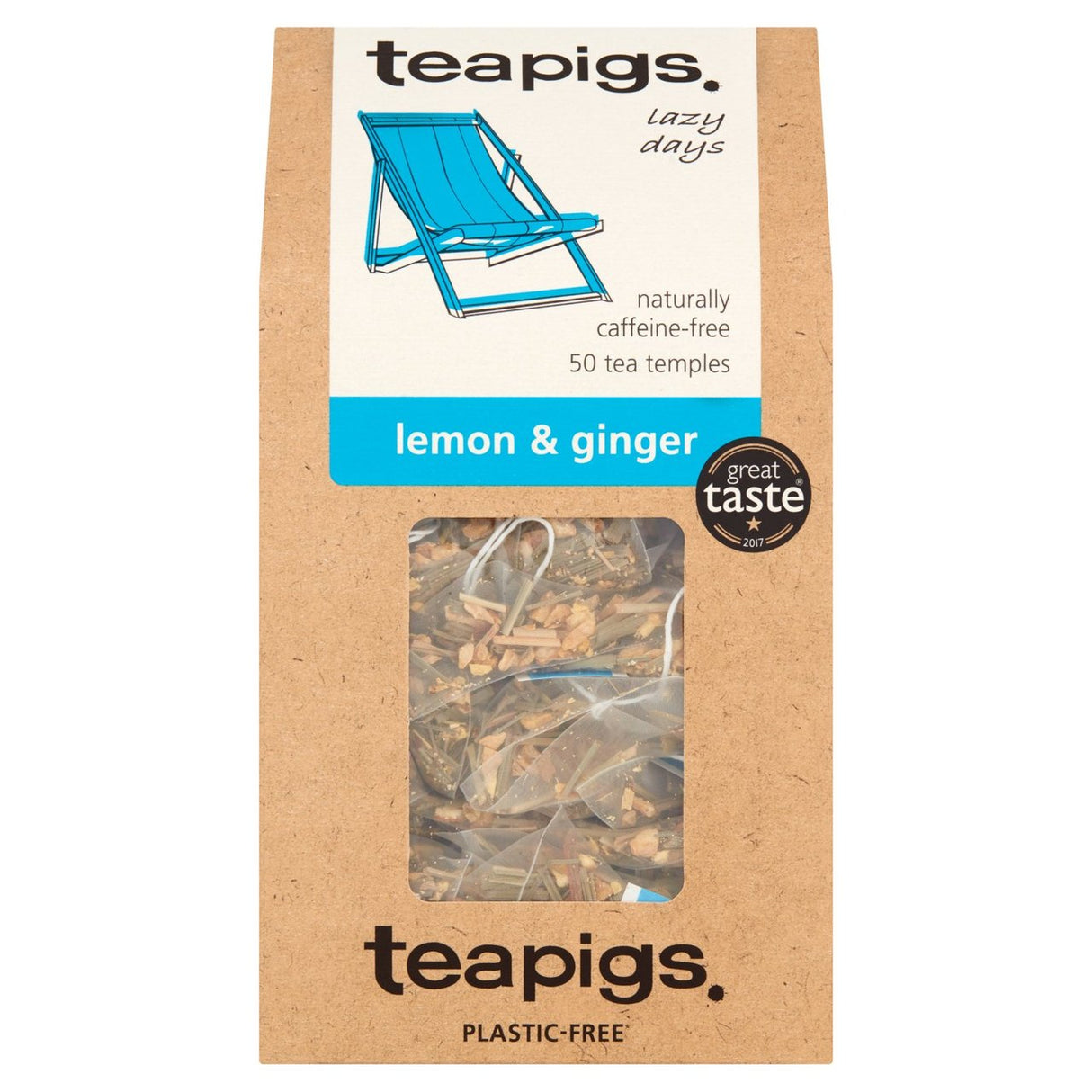 TEAPIGS LEMON & GINGER TEA BAGS (50 tea bags)