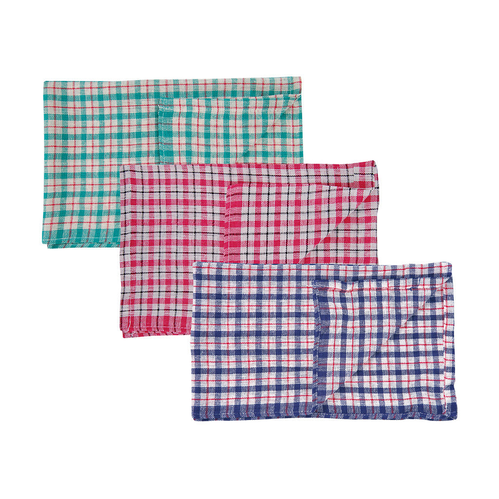 TEA TOWELS - ASSORTED COLOURS x 10