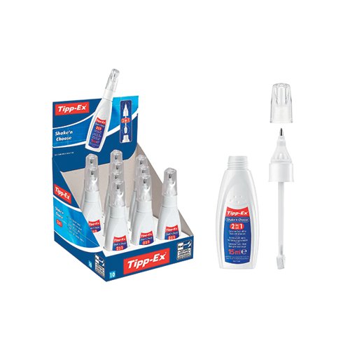 TIPPEX SHAKE AND CHOOSE CORRECTION FLUID (10 PACK) 9017311