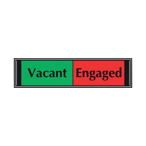 SLIDING SIGN VACANT/ENGAGED SELF ADHESIVE V6DB/VE