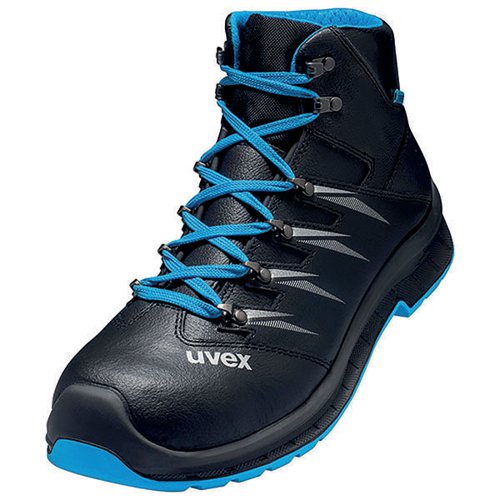 UVEX 2 TREND SAFETY S3 STEEL TOE CAP BOOT 1PR BLACK/BLUE 5 U