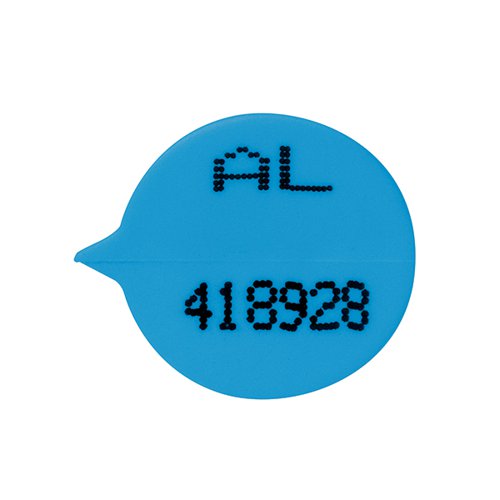 GOSECURE SECURITY SEALS NUMBERED ROUND BLUE (PACK OF 500) S3