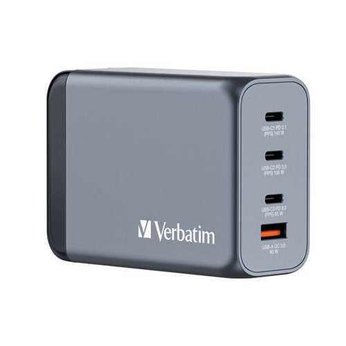 VERBATIM GNC-240 GAN 240W 4 PORT CHARGER 32205