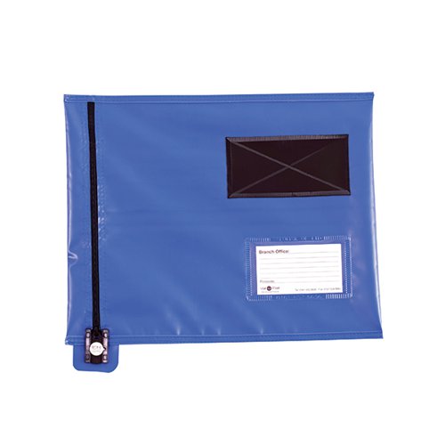 GOSECURE FLAT MAILING POUCH 286X336MM BLUE VP99111