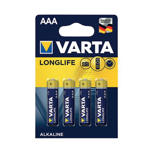 VARTA LONGLIFE AAA BATTERY (PACK OF 4) 04103101414
