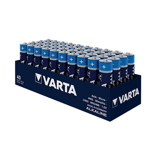 VARTA LONGLIFE POWER AAA BATTERY (PACK OF 40) 04903121394