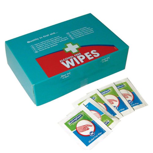 WALLACE CAMERON INDIVIDUALLY WRAPPED ALCOHOL-FREE WIPES (PACK OF 100) 1602014
