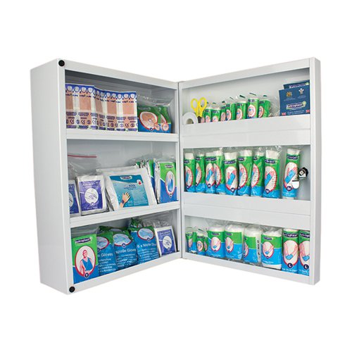 WALLACE CAMERON FIRST AID METAL CABINET 1-50 PEOPLE 4603011