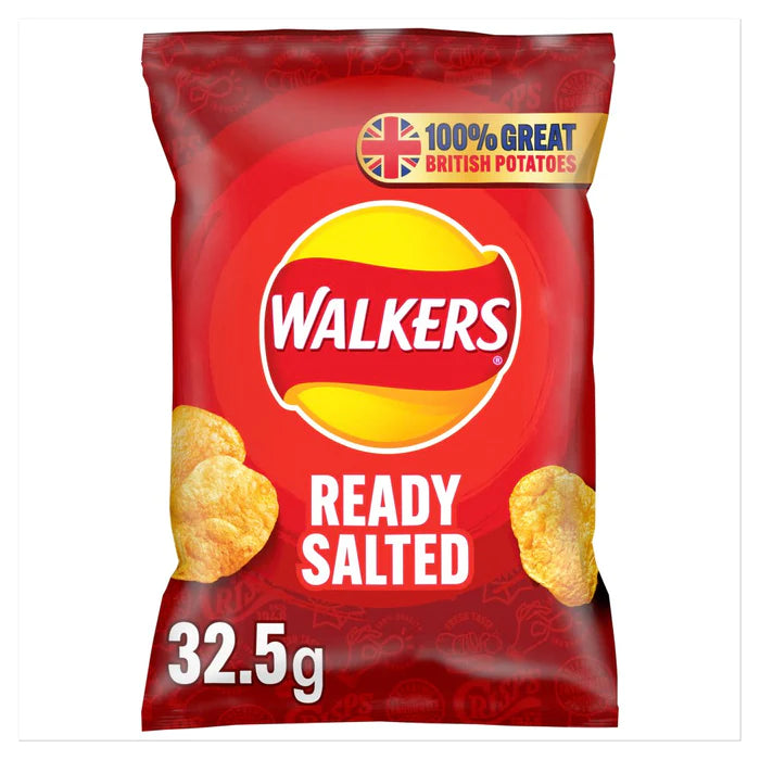 WALKERS READY SALTED (32.5g) x 32