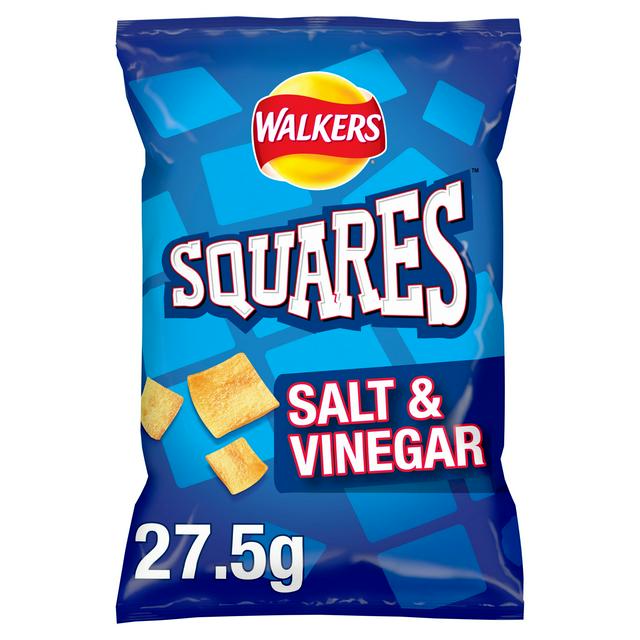 WALKERS SQUARES SALT & VINEGAR (28g) x 32