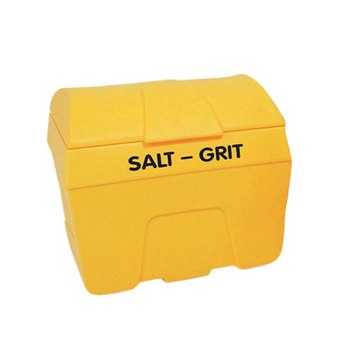 WINTER LOCKABLE SALT AND GRIT BIN 400 LITRE NO HOPPER YELLOW