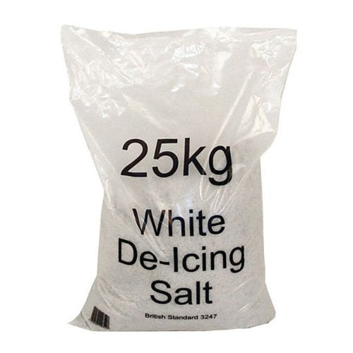 WINTER DE-ICING SALT BAG 25KG HIGH PURITY (COMPLIES TO BS 32