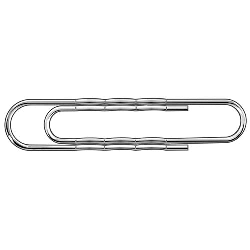 PAPERCLIPS GIANT WAVY 73MM (100 PACK) 32501