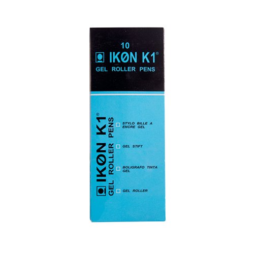 BLACK GEL PENS TRANSPARENT BARREL MEDIUM TIP (PACK OF 10) WX