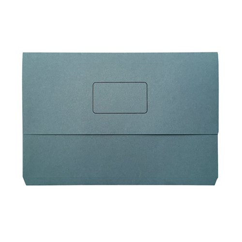 DOCUMENT WALLET 220GSM FOOLSCAP BLUE (PACK OF 50) 45913KIN02