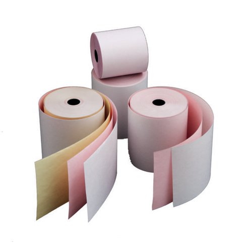 PAPER TILL ROLL 3-PLY 76X76MM WHITE/PINK/YELLOW (PACK OF 20)