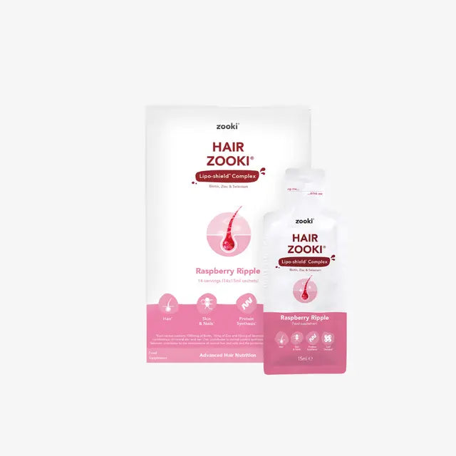 ZOOKI LIPOSOMAL HAIR NUTRIENT - RASPBERRY RIPPLE 14X15ML